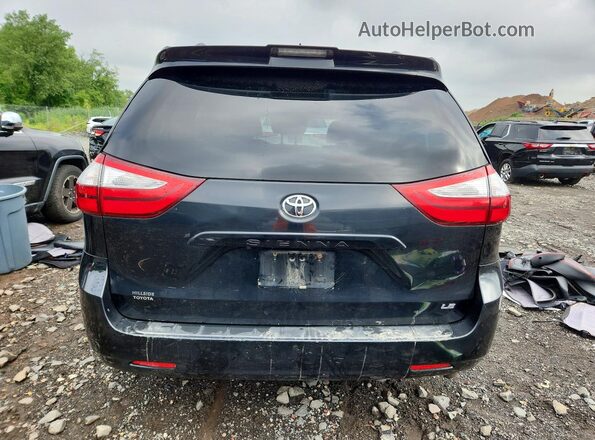 5TDKZ3DC8JS902396 2018 TOYOTA SIENNA Black Вид ззаду