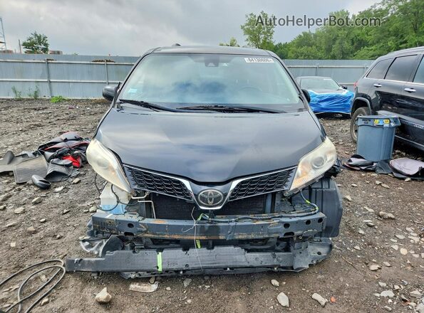 5TDKZ3DC8JS902396 2018 TOYOTA SIENNA Black Вид спереду