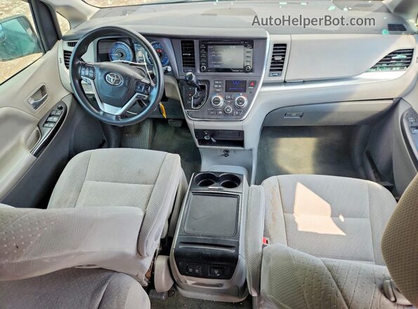 5TDKZ3DC8JS902396 2018 TOYOTA SIENNA Black Вид панелі приладів