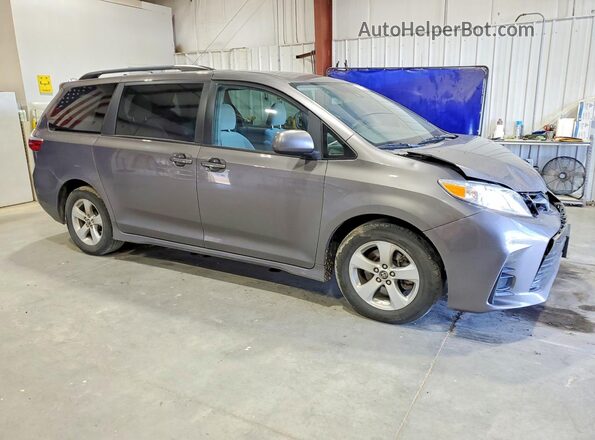 5TDKZ3DC9JS912516 2018 TOYOTA SIENNA Gray Front right