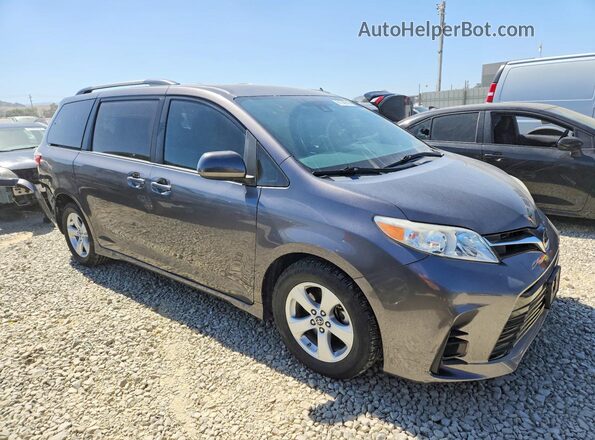 5TDKZ3DC9JS920616 2018 TOYOTA SIENNA Charcoal Передня права чверть