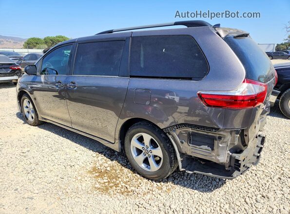 5TDKZ3DC9JS920616 2018 TOYOTA SIENNA Charcoal Задня ліва чверть