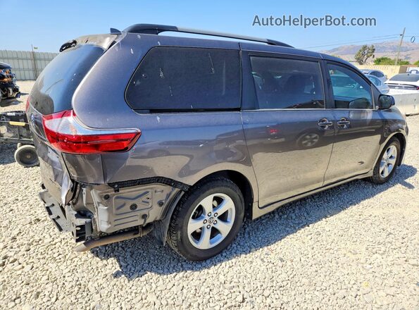 5TDKZ3DC9JS920616 2018 TOYOTA SIENNA Charcoal Задня права чверть
