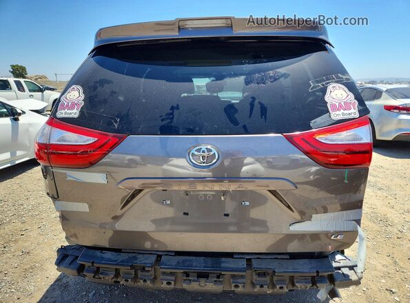 5TDKZ3DC9JS928103 2018 TOYOTA SIENNA Gray Widok z tyłu
