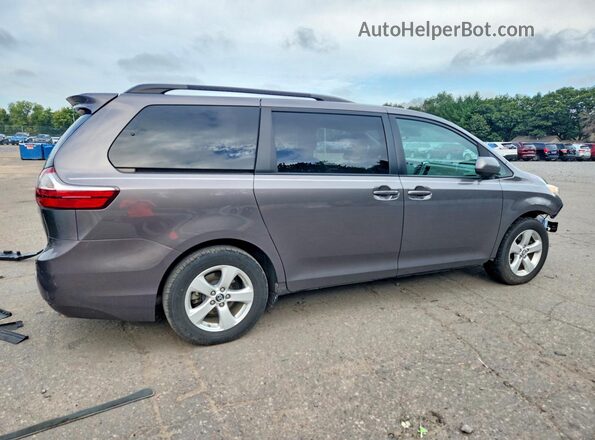 5TDKZ3DC9JS951042 2018 TOYOTA SIENNA Gray Tył prawy