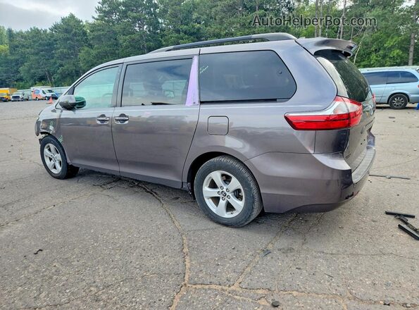 5TDKZ3DC9JS951042 2018 TOYOTA SIENNA Gray Tył lewy