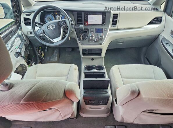 5TDKZ3DC9JS951042 2018 TOYOTA SIENNA Gray Widok deski rozdzielczej
