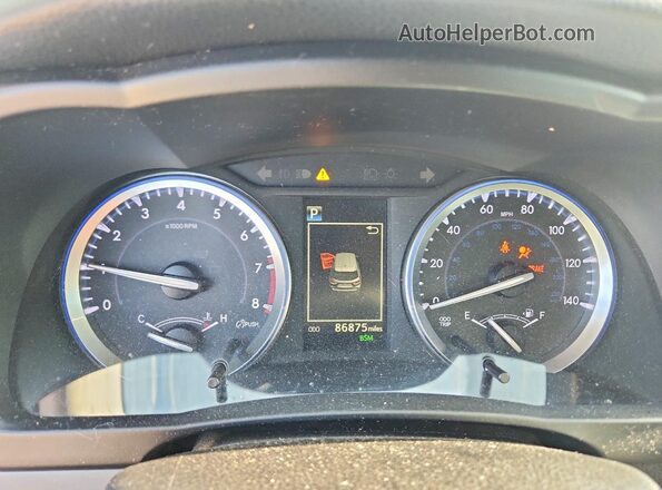 5TDKZRFH1HS515002 2017 TOYOTA HIGHLANDER White Widok zestawu wskaźników