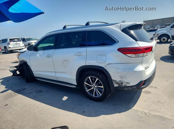 5TDKZRFH2HS196693 2017 TOYOTA HIGHLANDER White Trasero izquierdo
