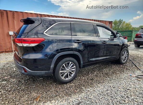 5TDKZRFH2JS545177 2018 TOYOTA HIGHLANDER Black Rear right