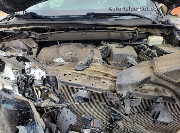 5TDKZRFH2JS545177 2018 TOYOTA HIGHLANDER Black Engine compartment view