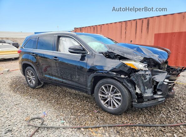 5TDKZRFH2JS545177 2018 TOYOTA HIGHLANDER Black Front right