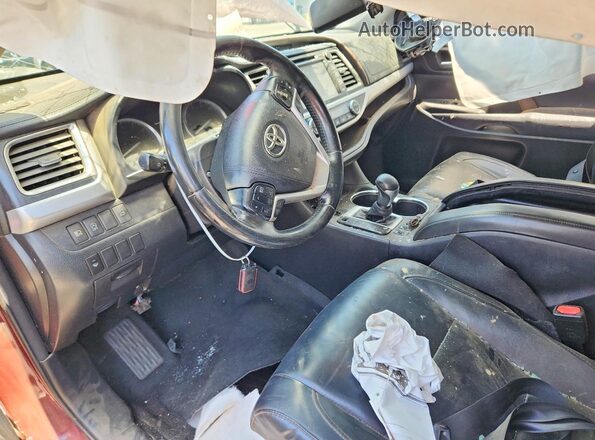 5TDKZRFH3HS222248 2017 TOYOTA HIGHLANDER Burgundy წინა პანელის ხედი