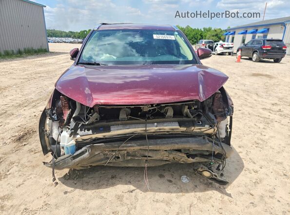 5TDKZRFH4HS204809 2017 TOYOTA HIGHLANDER Бордовый Вид спереди