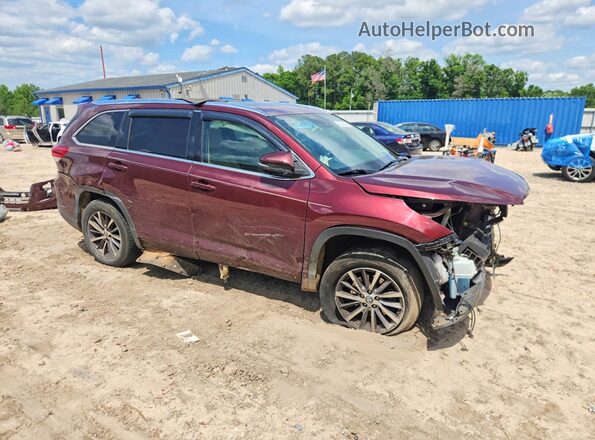5TDKZRFH4HS204809 2017 TOYOTA HIGHLANDER Бордовый Передняя правая четверть
