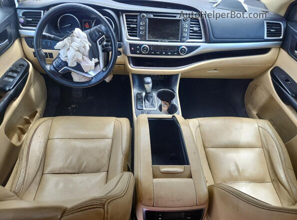 5TDKZRFH4HS204809 2017 TOYOTA HIGHLANDER Бордовый Вид панели приборов