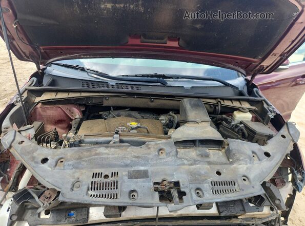 5TDKZRFH4HS204809 2017 TOYOTA HIGHLANDER Бордовый Вид подкапотного пространства