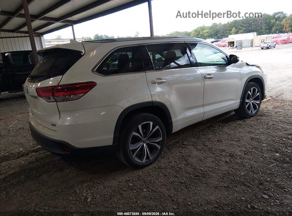 5TDKZRFH5HS508893 2017 TOYOTA HIGHLANDER White Задня права чверть