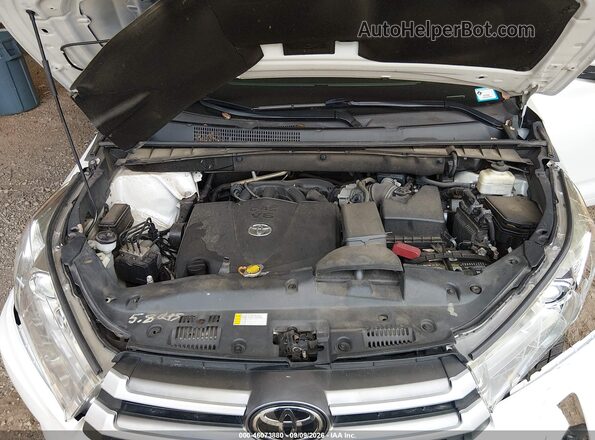 5TDKZRFH5HS508893 2017 TOYOTA HIGHLANDER White Вид ззаду