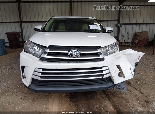 5TDKZRFH5HS508893 2017 TOYOTA HIGHLANDER White Вид щитка приладів