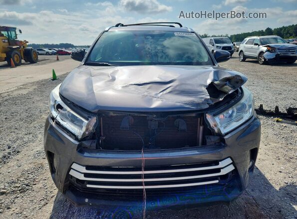 5TDKZRFH6JS542945 2018 TOYOTA HIGHLANDER Charcoal Front view