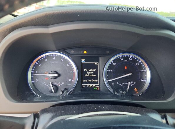 5TDKZRFH6JS542945 2018 TOYOTA HIGHLANDER Charcoal Instrument cluster view