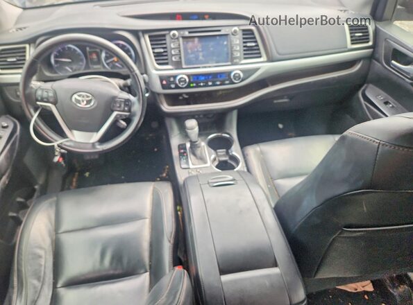 5TDKZRFH7HS510502 2017 TOYOTA HIGHLANDER Black Vista del salpicadero