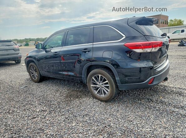 5TDKZRFH7HS510502 2017 TOYOTA HIGHLANDER Black Trasero izquierdo