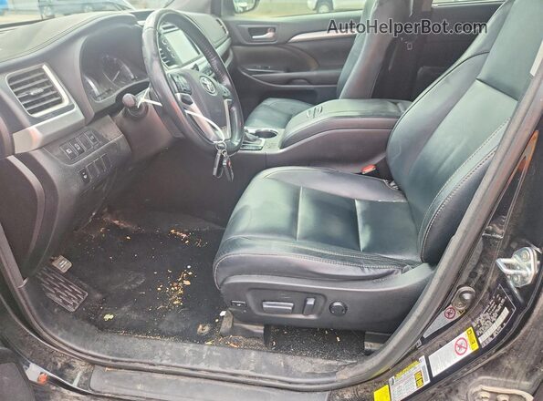 5TDKZRFH7HS510502 2017 TOYOTA HIGHLANDER Black Vista interior delantera