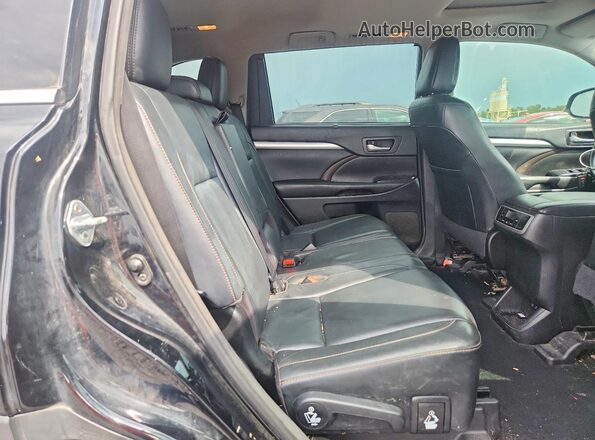 5TDKZRFH7HS510502 2017 TOYOTA HIGHLANDER Black Vista interior trasera