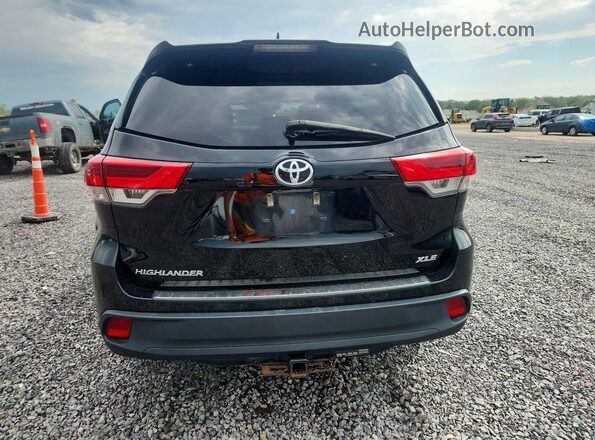 5TDKZRFH7HS510502 2017 TOYOTA HIGHLANDER Black Vista trasera