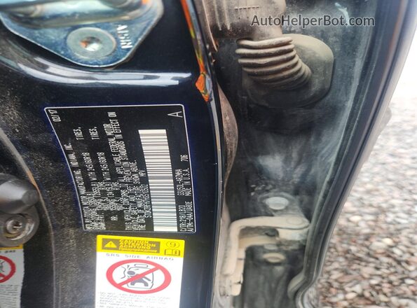 5TDKZRFH7HS510502 2017 TOYOTA HIGHLANDER Black Vista de la etiqueta del VIN