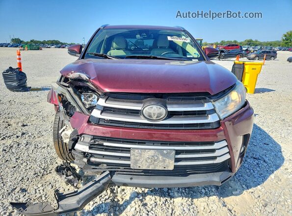 5TDKZRFH8HS202142 2017 TOYOTA HIGHLANDER Maroon Widok z przodu