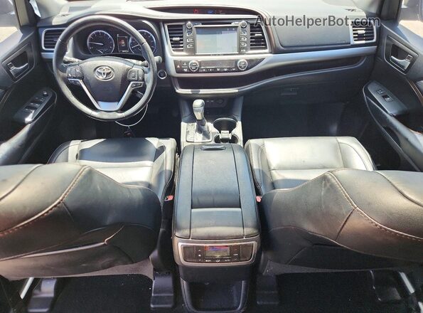 5TDKZRFH8KS339766 2019 TOYOTA HIGHLANDER White Widok deski rozdzielczej