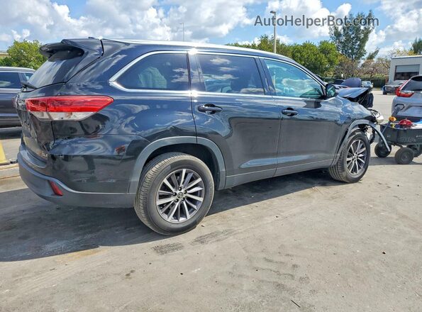 5TDKZRFH9KS558736 2019 TOYOTA HIGHLANDER Black Trasero derecho