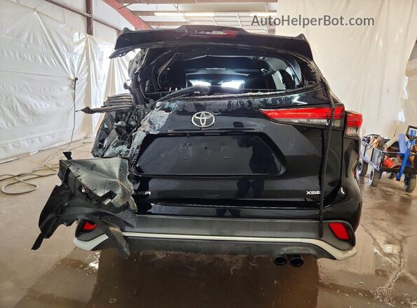 5TDLZRAH5NS110655 2022 TOYOTA HIGHLANDER Black Vista trasera