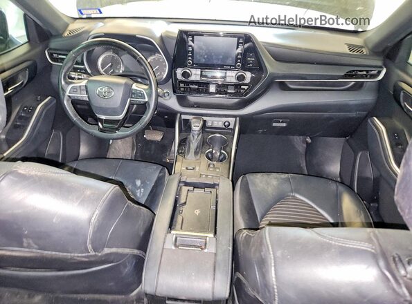 5TDLZRAH5NS110655 2022 TOYOTA HIGHLANDER Black Vista del salpicadero