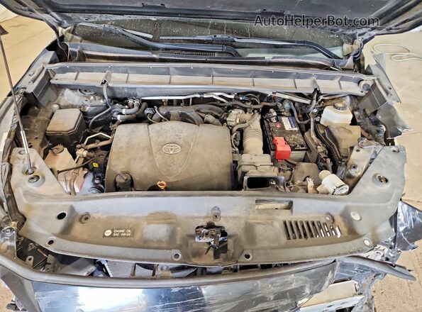 5TDLZRAH5NS110655 2022 TOYOTA HIGHLANDER Black Vista del compartimento del motor