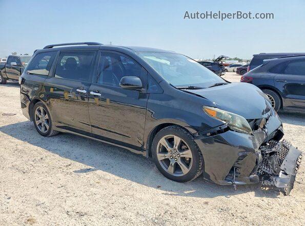 5TDXZ3DC5JS915399 2018 TOYOTA SIENNA Black Delantero derecho