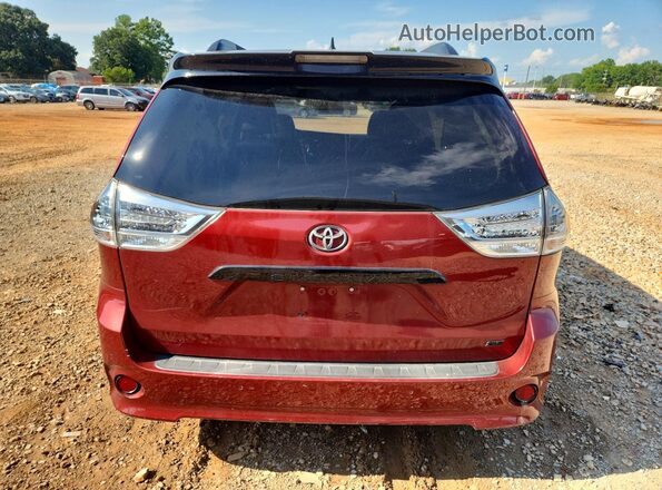5TDXZ3DC6LS023617 2020 TOYOTA SIENNA Burgundy Rear view