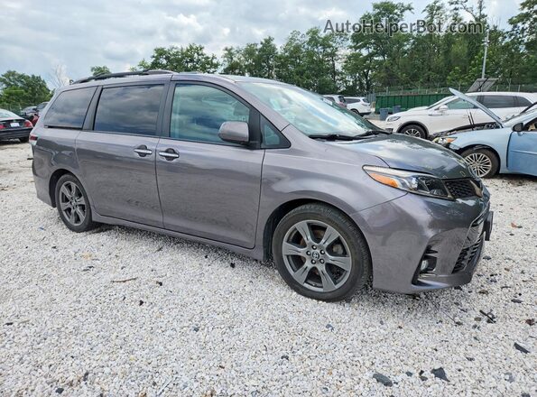 5TDXZ3DC7JS960988 2018 TOYOTA SIENNA Gray Передня права чверть