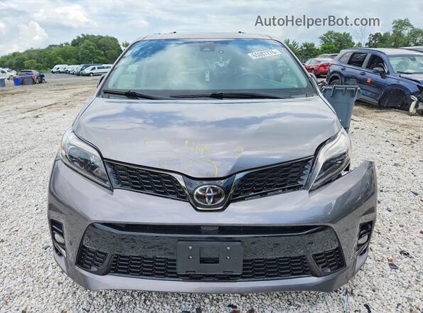 5TDXZ3DC7JS960988 2018 TOYOTA SIENNA Gray Вид спереду