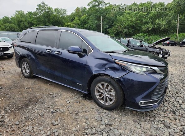 5TDYRKEC0MS028357 2021 TOYOTA SIENNA Blue Front right