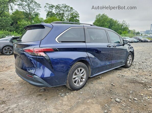 5TDYRKEC0MS028357 2021 TOYOTA SIENNA Blue Rear right