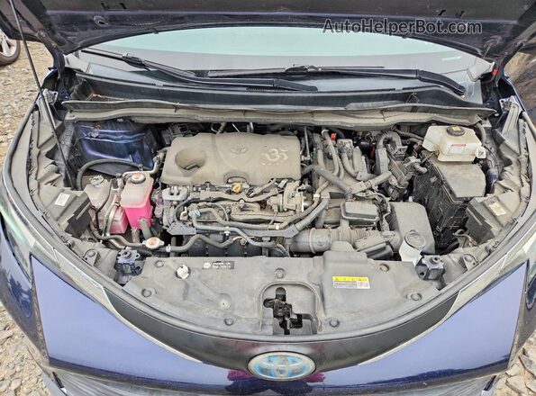 5TDYRKEC0MS028357 2021 TOYOTA SIENNA Blue Engine compartment view