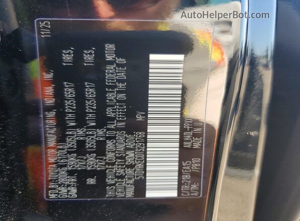 5TDYRKEC0TS291768 2026 TOYOTA SIENNA Black Панорамний вид салону 360°