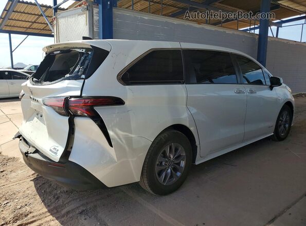 5TDYRKEC5MS029908 2021 TOYOTA SIENNA Белый Задняя правая четверть
