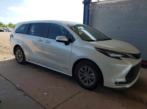 5TDYRKEC5MS029908 2021 TOYOTA SIENNA Белый Передняя правая четверть