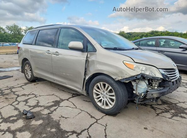 5TDYZ3DC3HS775321 2017 TOYOTA SIENNA Gold Delantero derecho