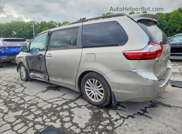 5TDYZ3DC3HS775321 2017 TOYOTA SIENNA Gold Trasero izquierdo